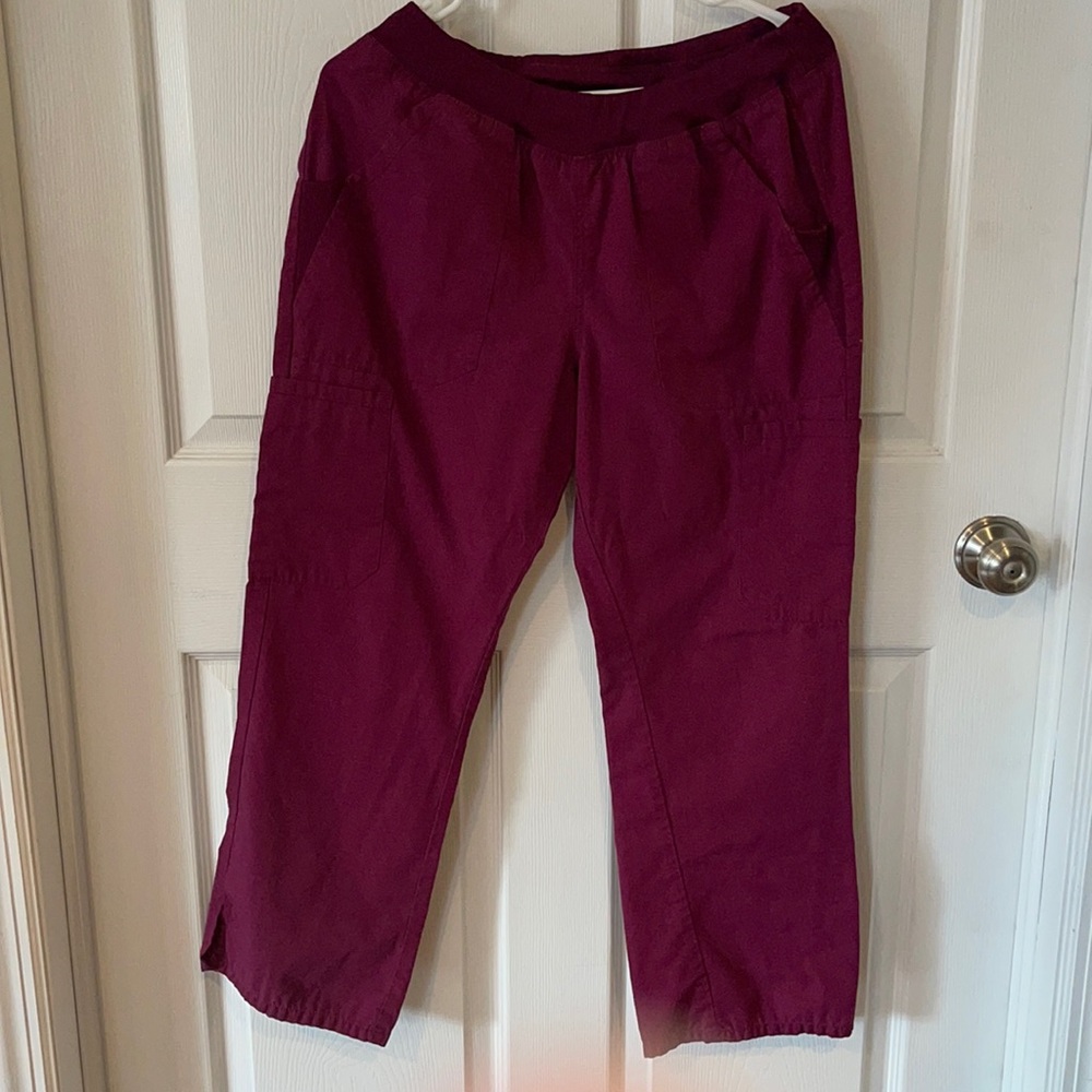Cherokee scrub pants wine